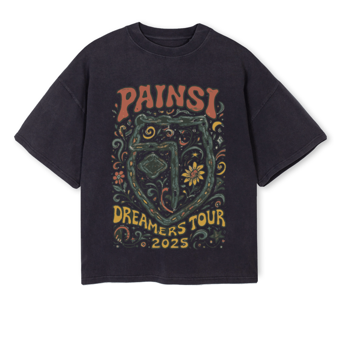 PAINSI Dreamers Tour 2025 T-Shirt Black (Pre-Order)
