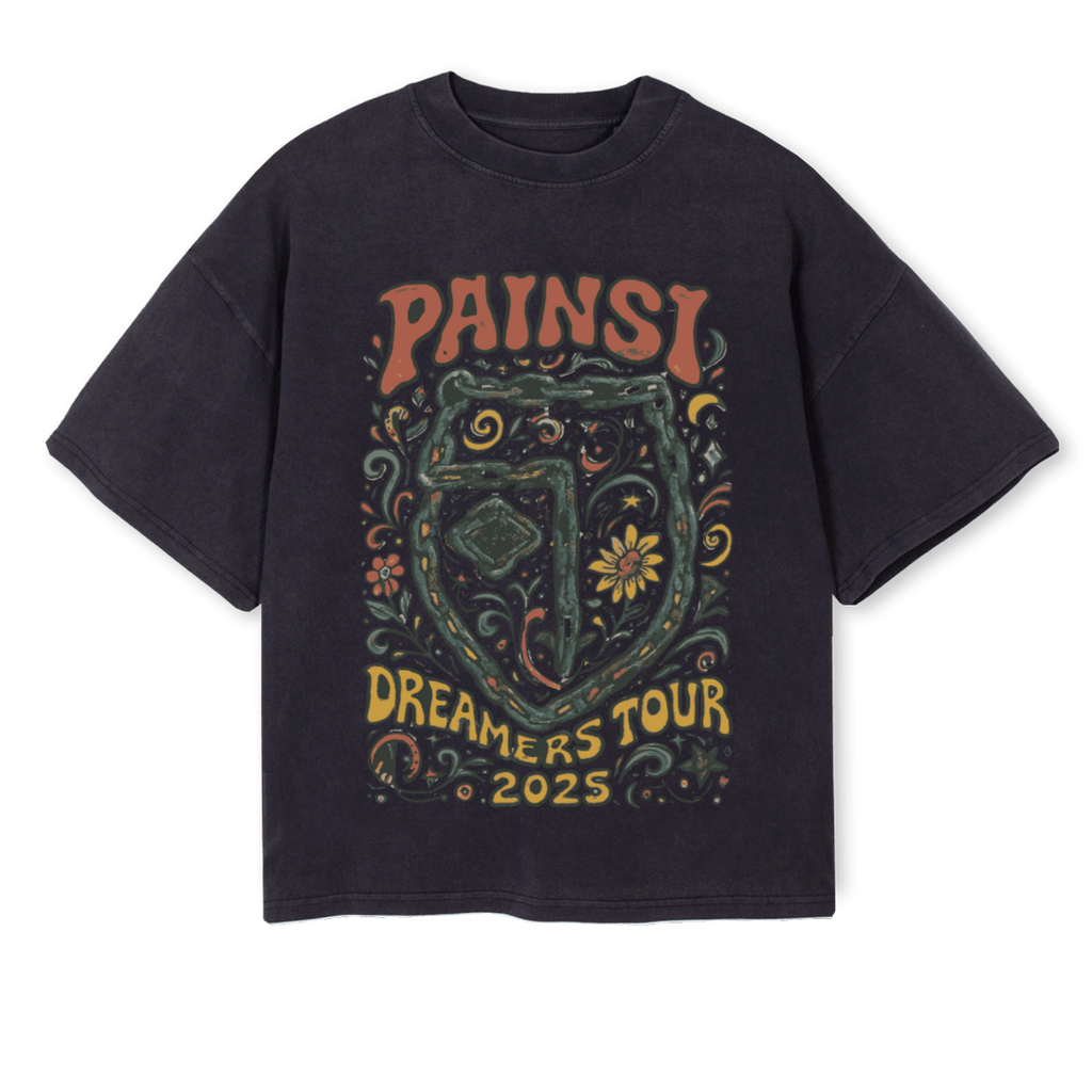 PAINSI Dreamers Tour 2025 T-Shirt Black (Pre-Order)