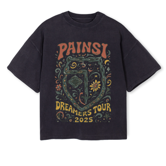 PAINSI Dreamers Tour 2025 T-Shirt Black (Pre-Order)